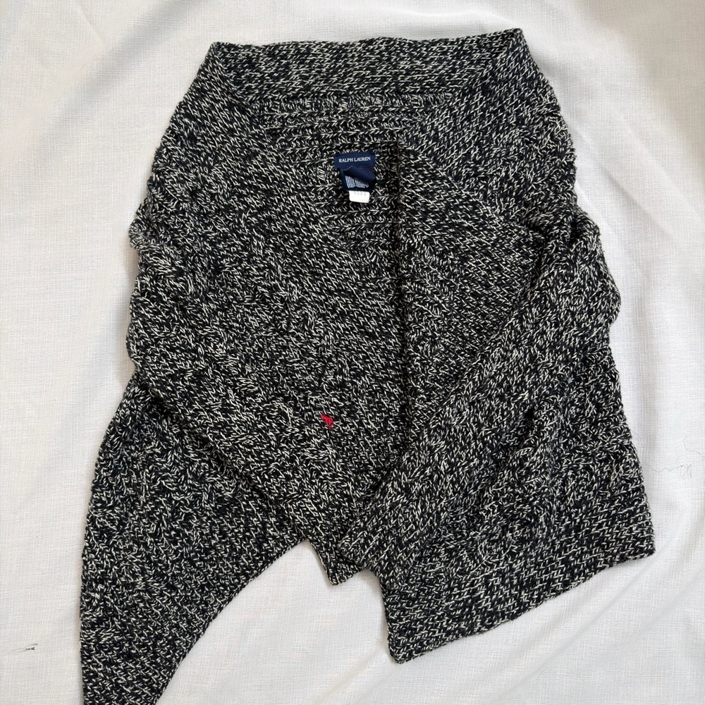 Ralph Lauren Black and White Women’s Shrug